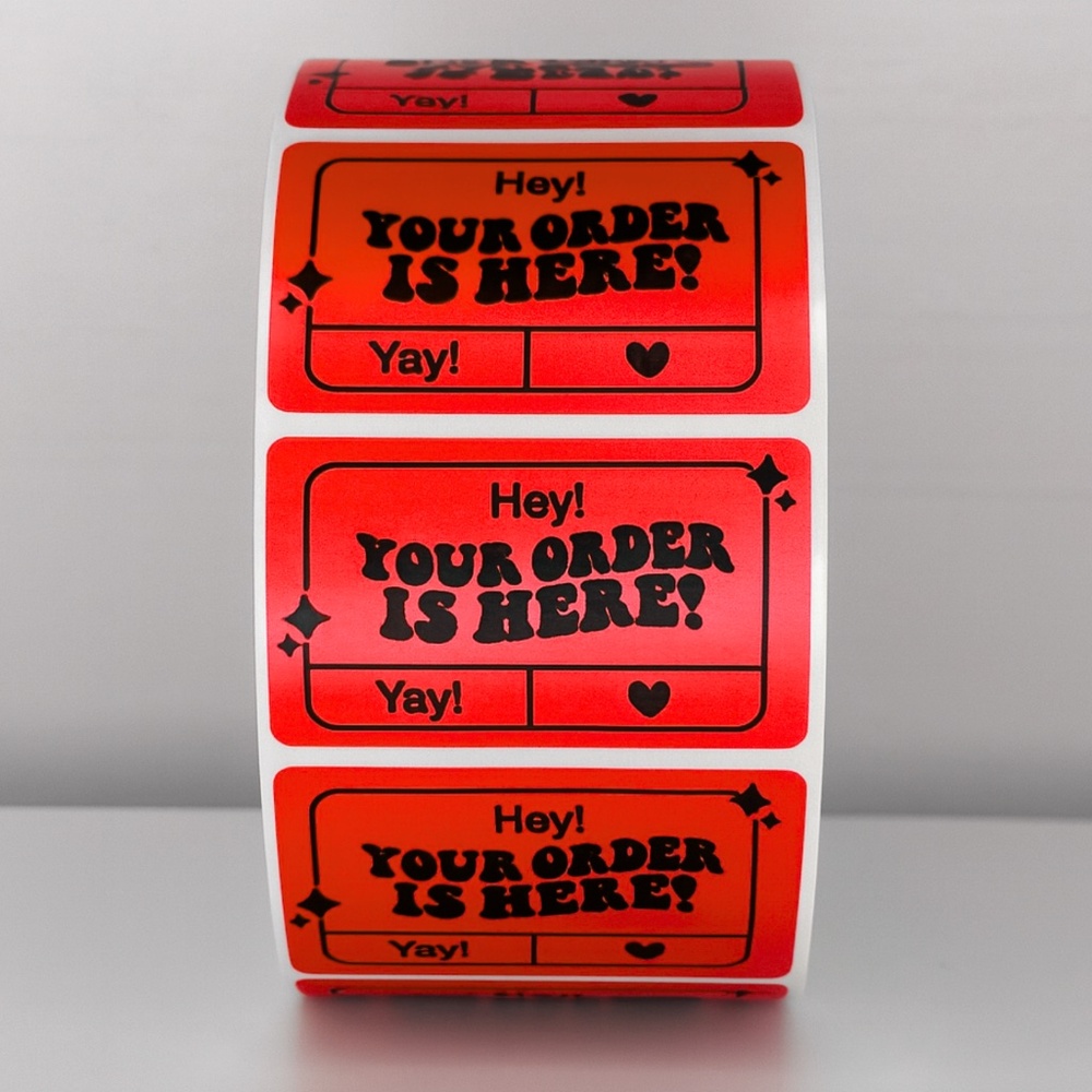 "Your Order Is Here!" Mailer Stickers | Shipping Essentials| THANK YOU STICKERS - Picture 7 of 11